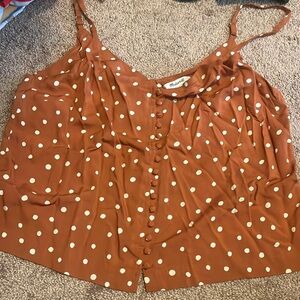 Madewell polka dotted top